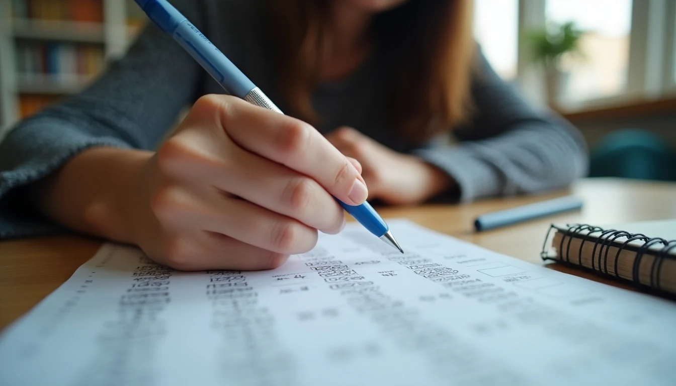 tyt fen çalışma programı için deneme analizi ve çalışma programı yapan öğrenci